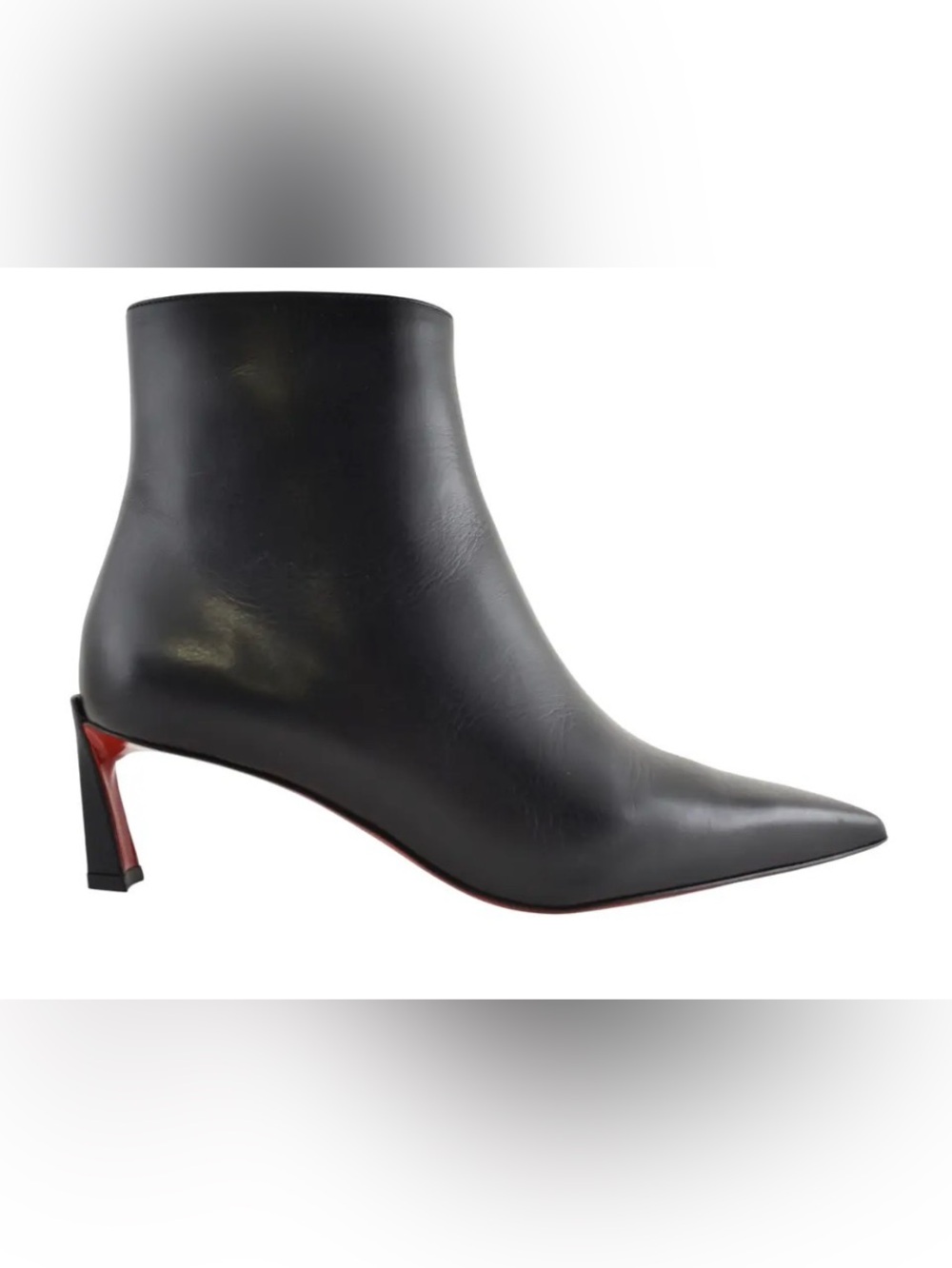 Christian Louboutin condora booty 55mm black leather classic boot ankle sz 39